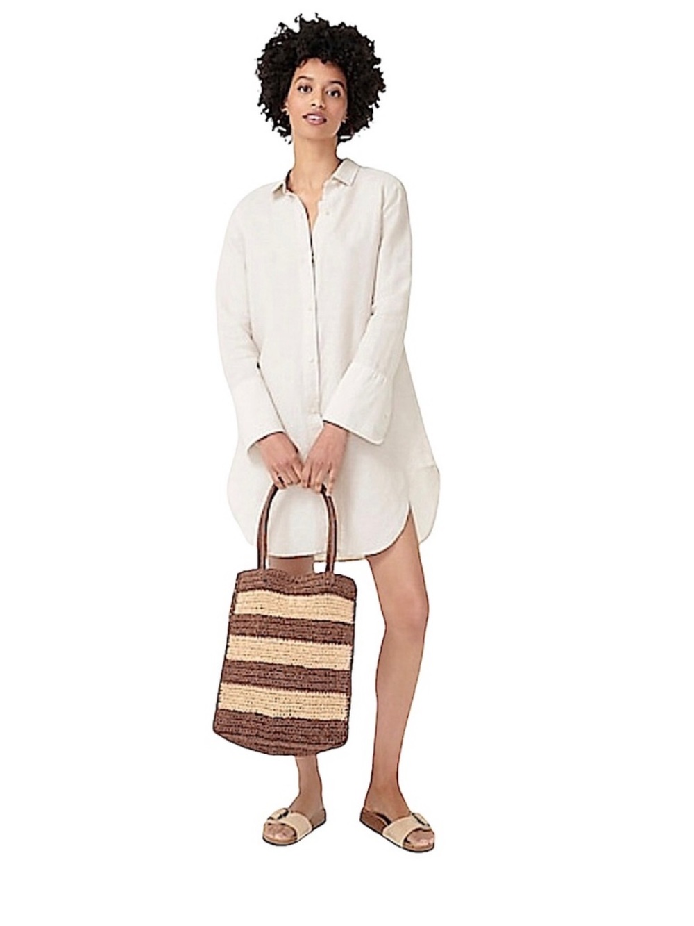 J Crew linen shirt dress / coverup / tunic